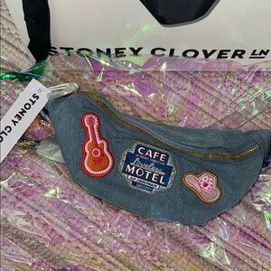 Stoney Clover Lane Blue Denim Belt Bag Nashville limited edition NWT